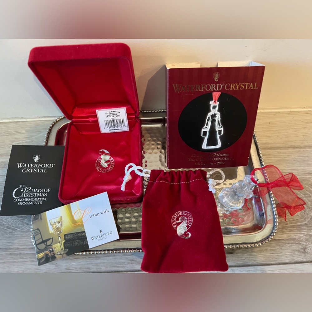 WATERFORD 12 Days of Christmas Crystal Ornament